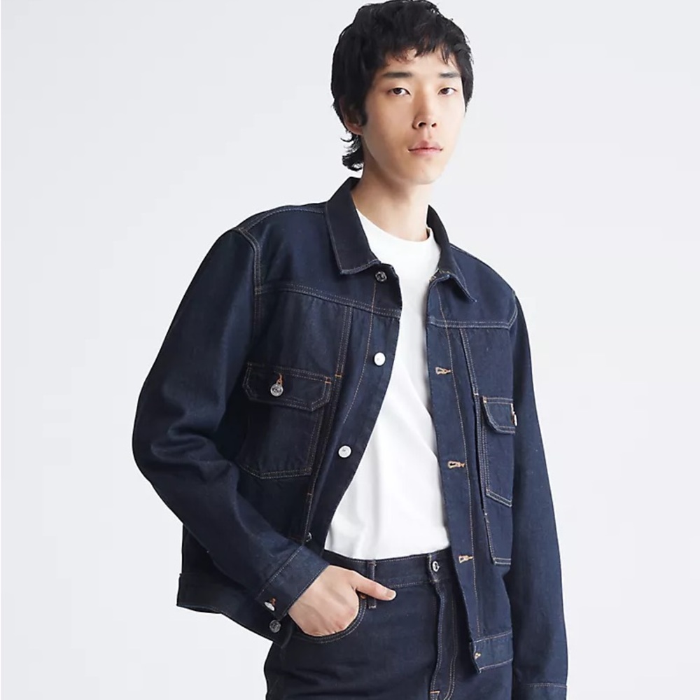 Calvin Klein Standards Raw Selvedge Utility Denim Jacket